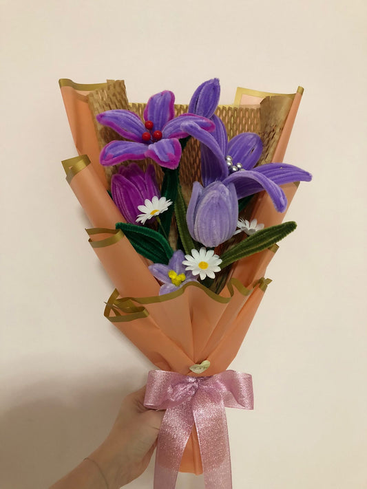 Bouquet de fleurs violette